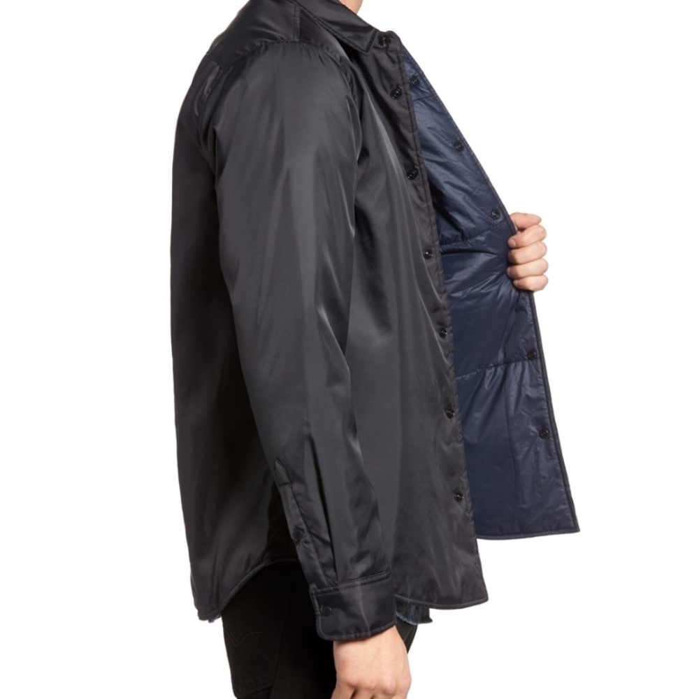 Outerknown Evolution Shirt Jacket Black Medium - Picture 6 of 7